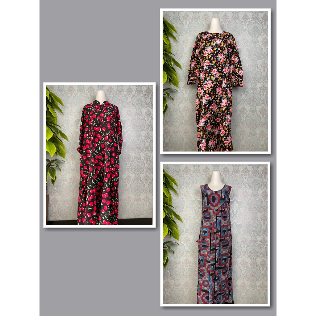 HOME DRESS PAKAIAN WANITA PRELOVED DASTER PIYAMA LONG DRESS (AAHD)