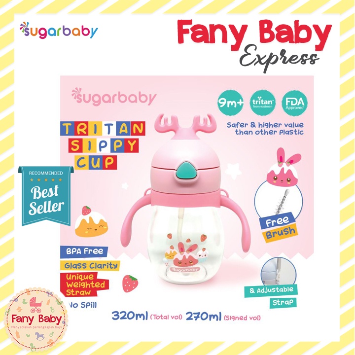 SUGAR BABY TRITAN SIPPY CUP DEER / 270ML