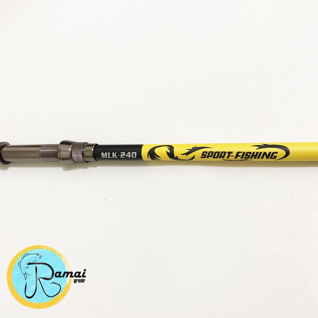 Joran Antena 210 240 270 300 Sport Fishing Dengan Tombak Warna Kuning Terang