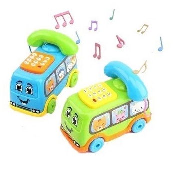 Mainan Anak Bayi Mobil Telepon Teleponan Mini Phone Mobilan Musik Baby Musical Edukasi Usia Umur 6 7