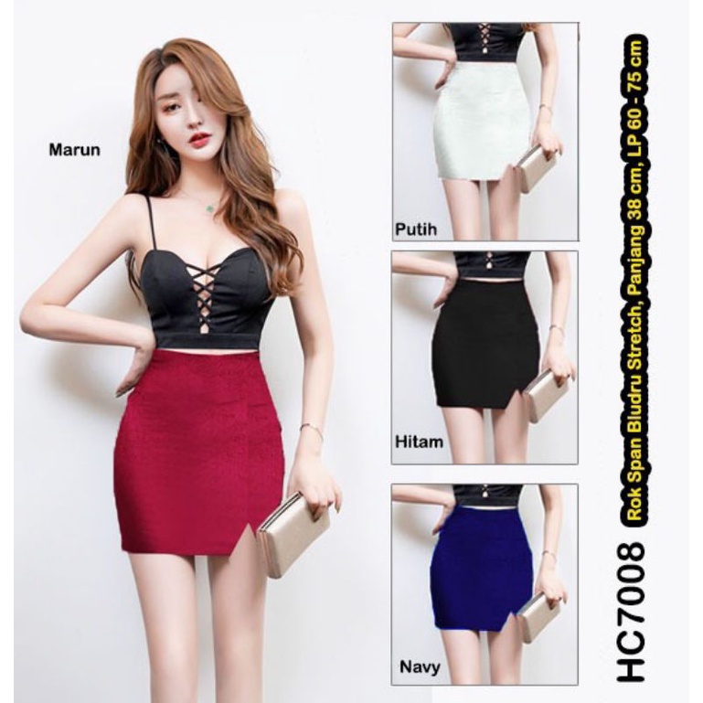Rok span bludru / Rok kerja / Rok mini