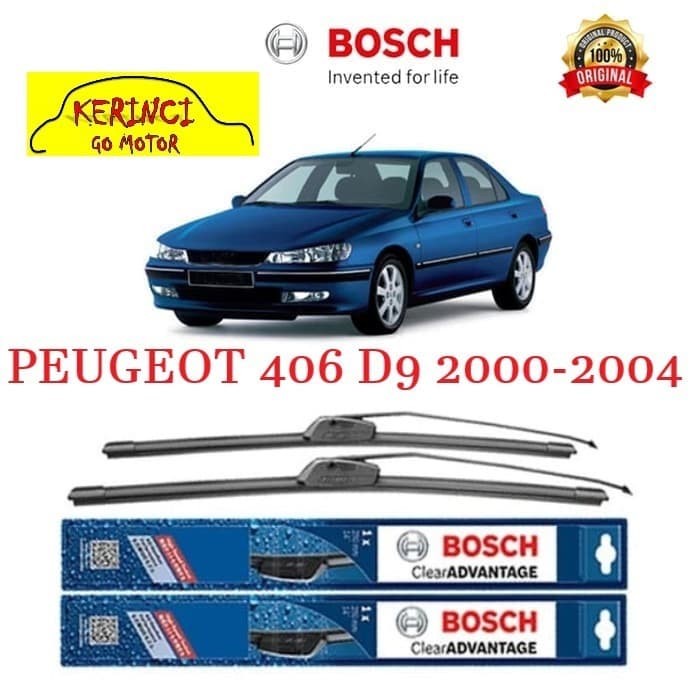 WIPER BOSCH CLEAR ADVANTAGE PEUGEOT 406 D9 2000-2004 24&quot; &amp; 22&quot; SET