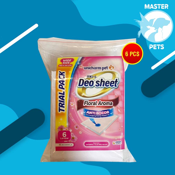 Deo-sheet Alas Pipis Poop anjing Perlak Hewan 6 pcs Repack