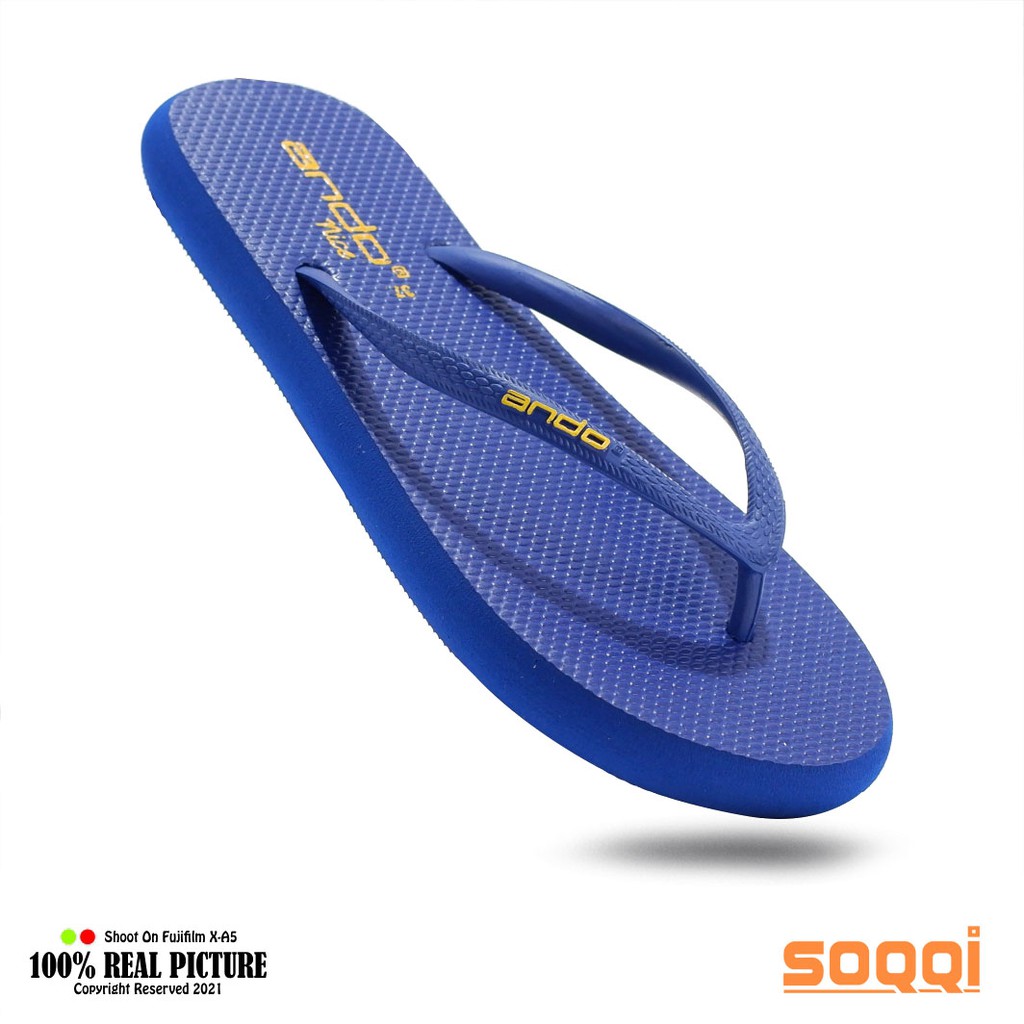 Sandal flip flop wanita jepit karet ori sendal cewek perempuan dewasa flat branded Ando Nice basic promo murah keren cod 36-40