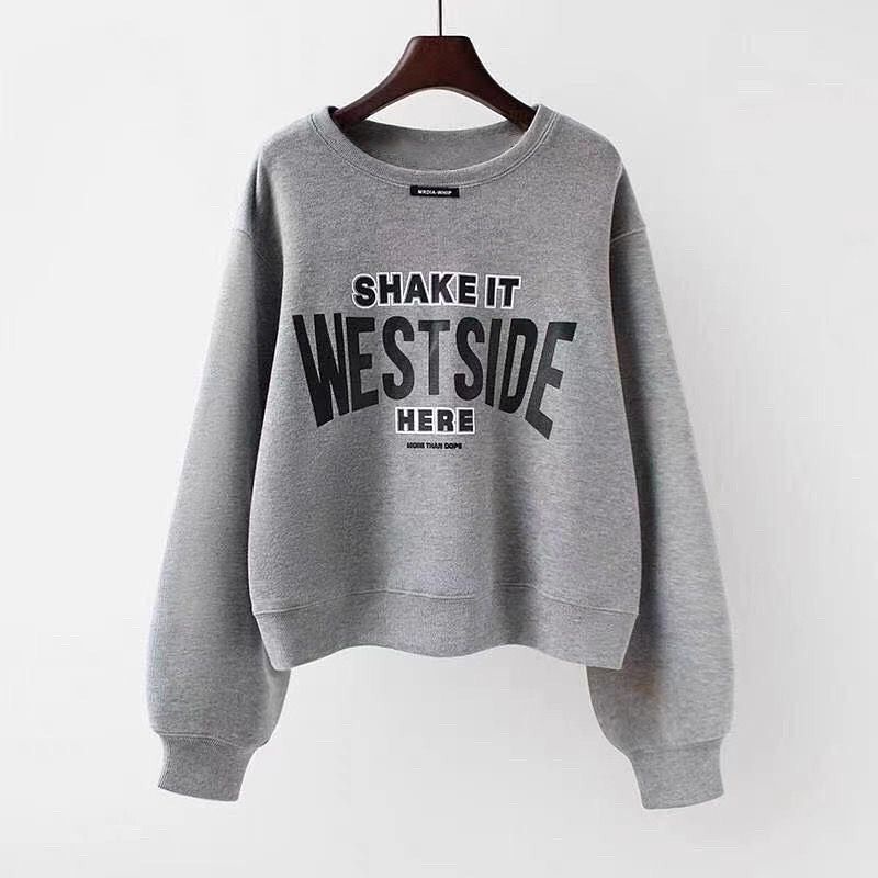 West side sweater casual wanita fashion remaja