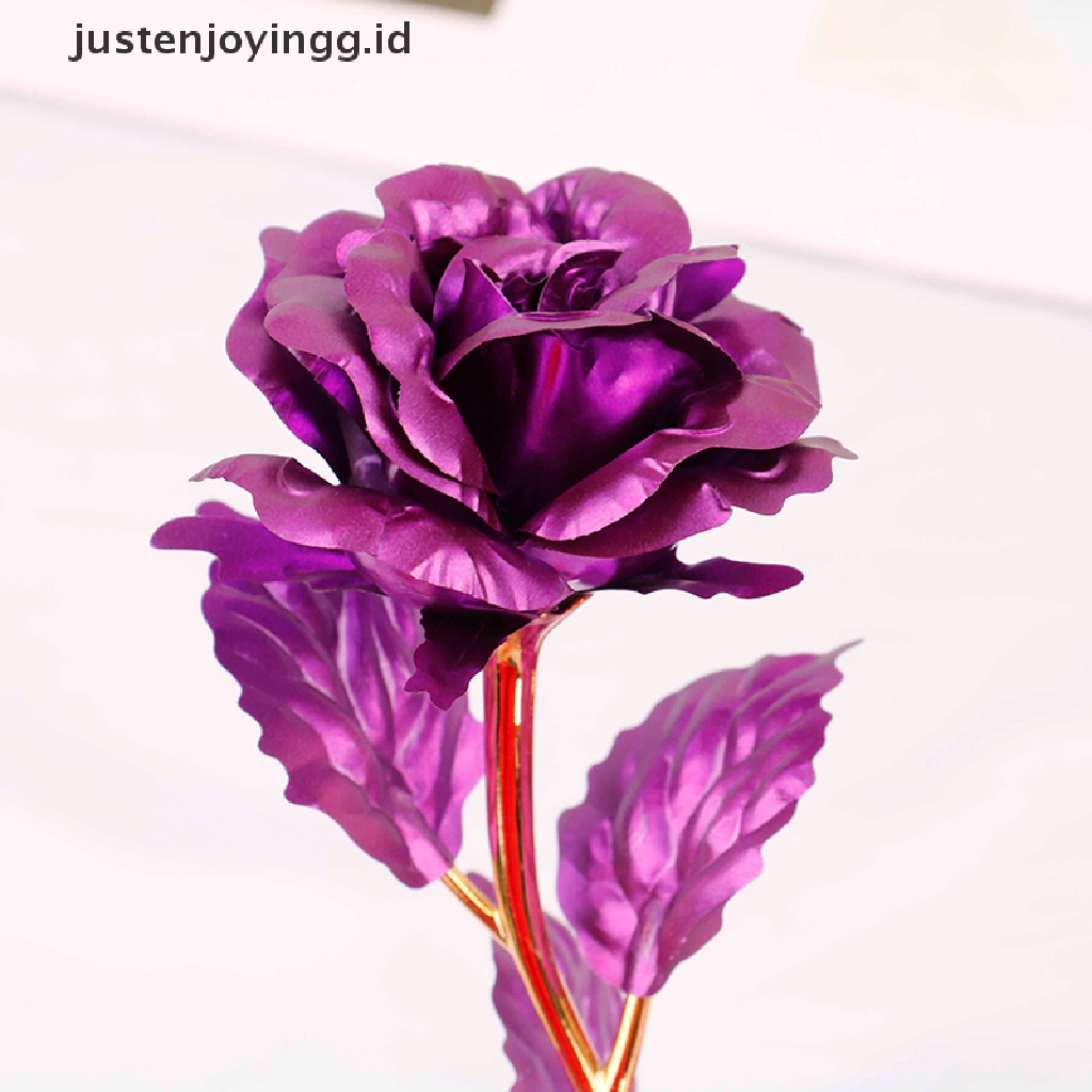 // justenjoyingg.id // 24k gold plated golden rose flowers anniversary valentine's day lovers' gift ~