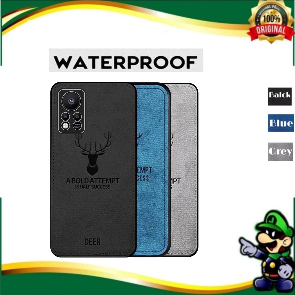 Promo Case Infinix Hot 11s Nfc 2022 Softcase TPU Cloth Casing DEER Textur Jeans