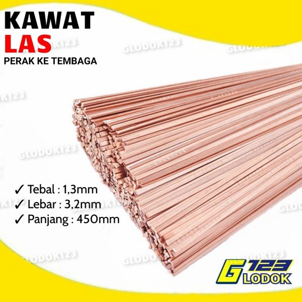 Kawat Perak Las Tembaga Pipa AC Kulkas Welding Brazing Alloy Harris 0