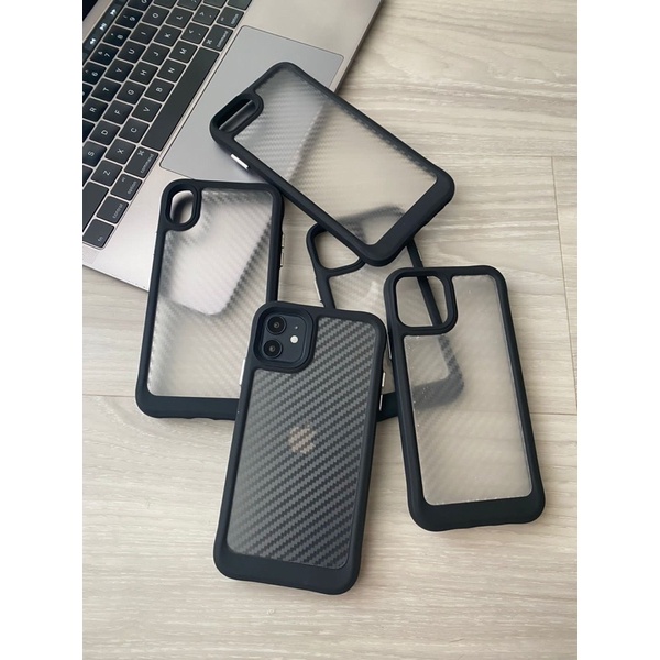 CASE CARBON IPHONE 11 11 PROMAX 11 PRO 12 PROMAX 12 12 PRO 12 MINI XR XS XSMAX X 7PLUS 7 8PLUS 8 SOFTCASE ANTIKNOCK CARBON