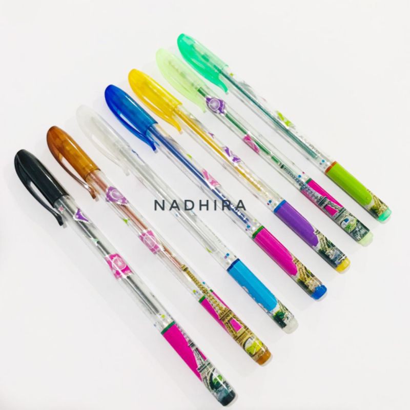 

PULPEN GLITER MOTIF WARNA
