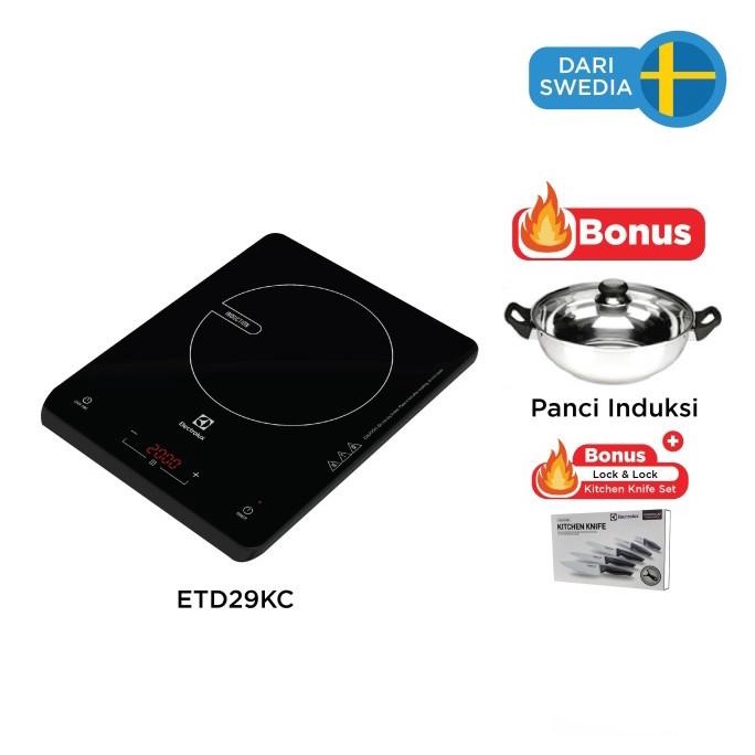 ELECTROLUX Kompor Listrik Induksi + Knife Set + Panci Induksi