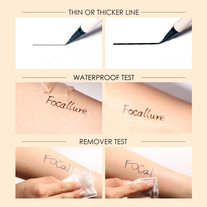 Fashion Fair - FOCALLURE Superfine Liquid eyeliner Tahan Hingga 12 Jam