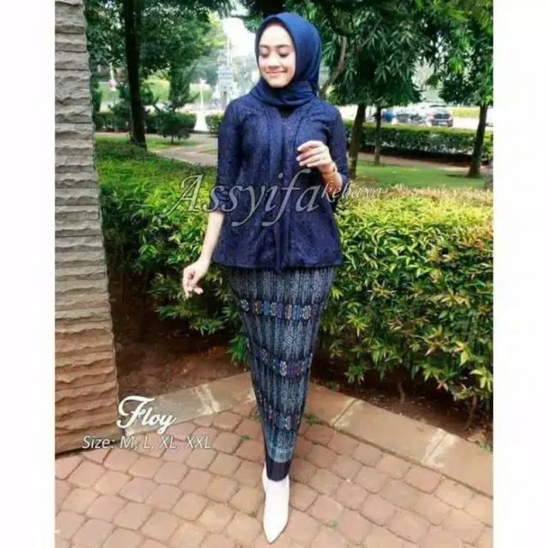 SETELAN KEBAYA FLOY BRUKAT / KEBAYA FLOY LD 130 / KEBAYA BRUKAT / KEBAYA WISUDA