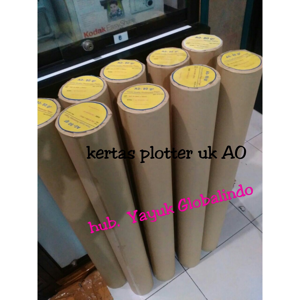 

Kertas hvs roll A0 85gr 50meter Surabaya