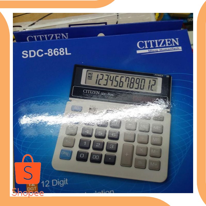 

Dijual last stok Calculator Citizen SDC 868 L 19DEZ Murah