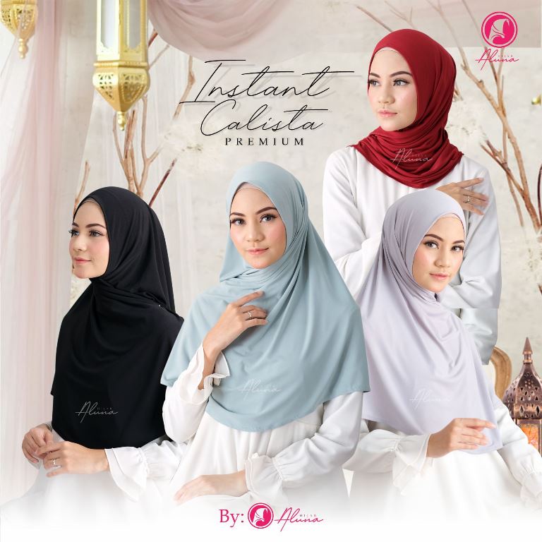 Instant Calista By Hijab Aluna Official | Jilbab | Hijab | Hijab Instan | Jilbab Instan | Jersey Stella-3
