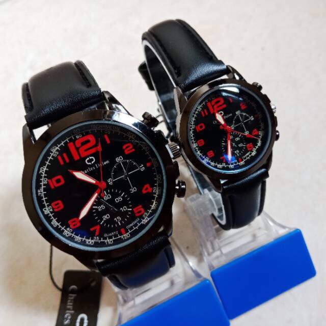 jam tangan couple charles delon ANTI AIR murah