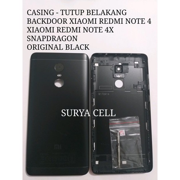 CASING REDMI NOTE 4X - BACKDOOR - TUTUP BELAKANG XIAOMI REDMI NOTE 4 REDMI NOTE 4X SNAPDRAGON