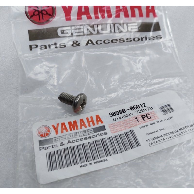 Baut cover knalpot mio nuovo z jupiter z1 original yamaha 98980 06012