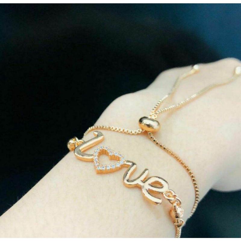 QB.GELANG SERUT LOVE TITANIUM