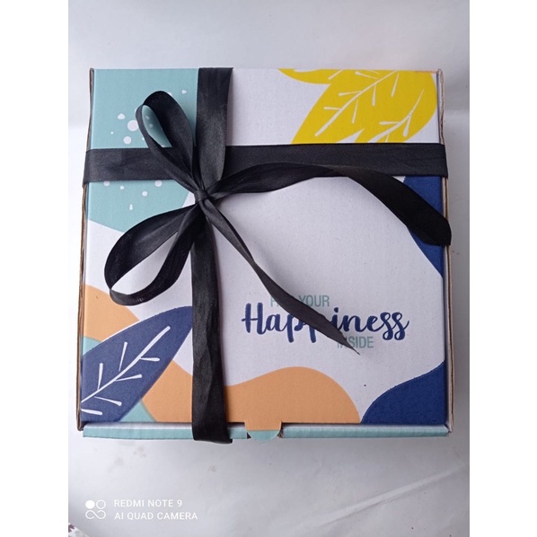 Kardus 18x18x4,7cm LD Box Pizza/Print/Polos/custom/Hampers/hoodie/mukena/hijab