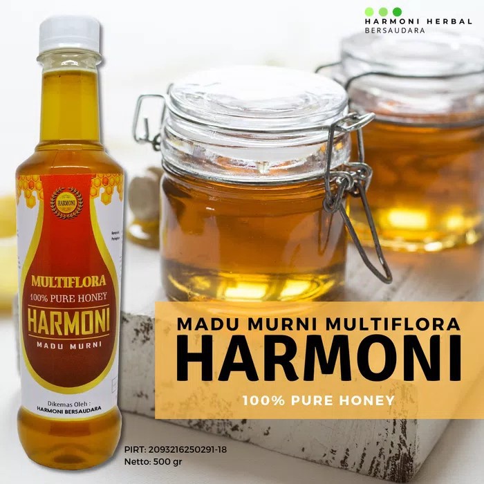 

Madu Murni 500 gram - Madu Asli - Madu Murni Multiflora Harmoni 500 gr