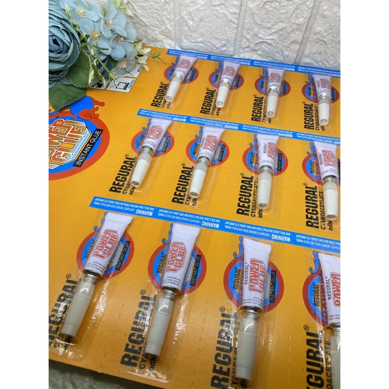

Lem Power Glue Instan Glue Regular isi 12 pcs