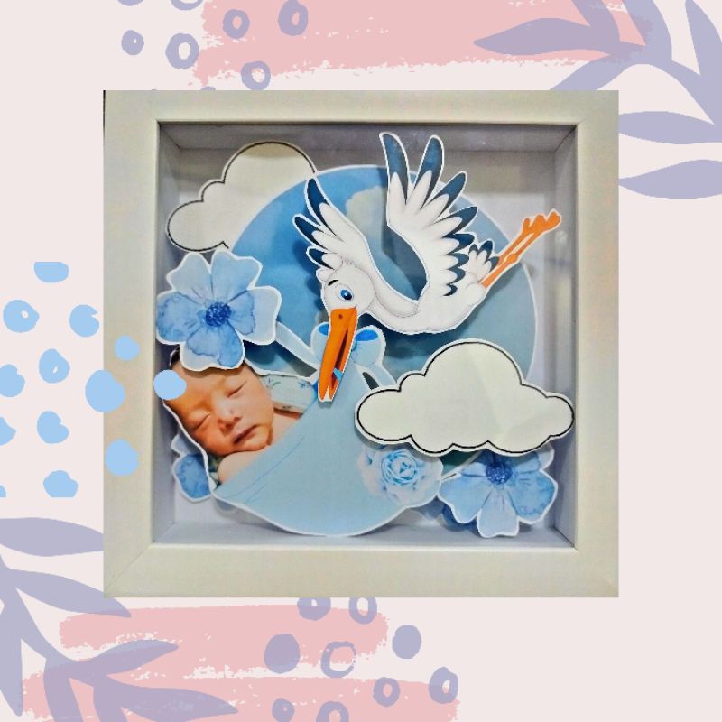 kado bayi unik foto frame custom hadiah lucu