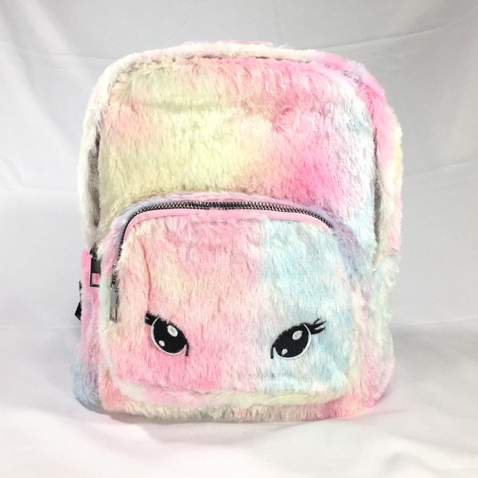 Tas sekolah anak bulu| Backpack Colorful