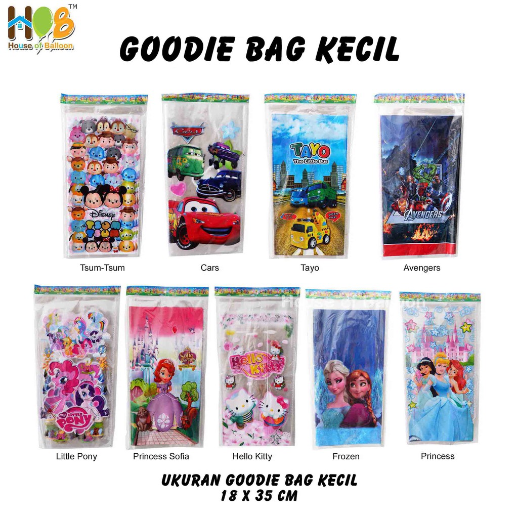 

Goodie Bag Plastik Kecil 18x35 cm