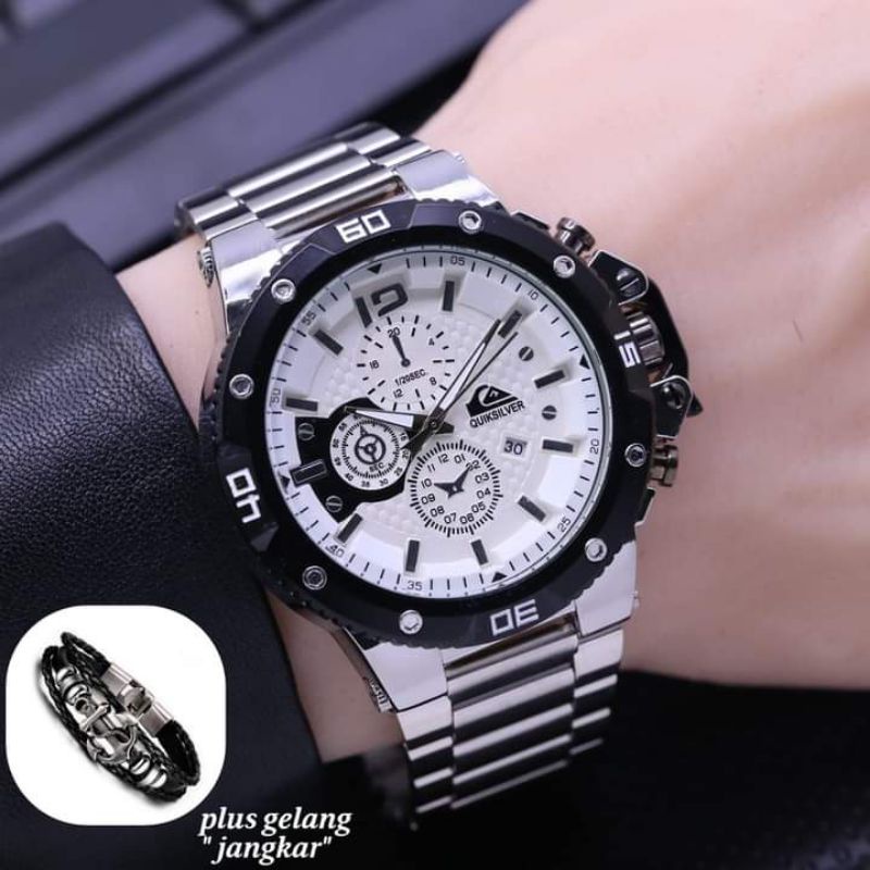 JAM TANGAN PRIA QS RANTAI FREE GELANG 4, 5CM