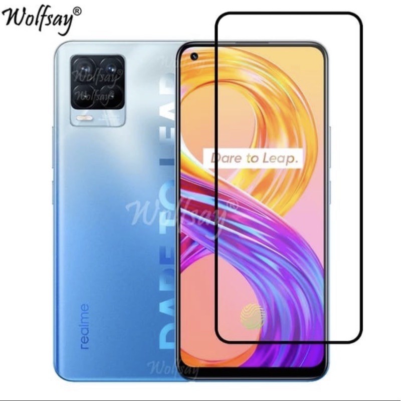 Realme 8 / 8 Pro New Tempered Glass Full Lem Layar Anti Gores Kaca - UA