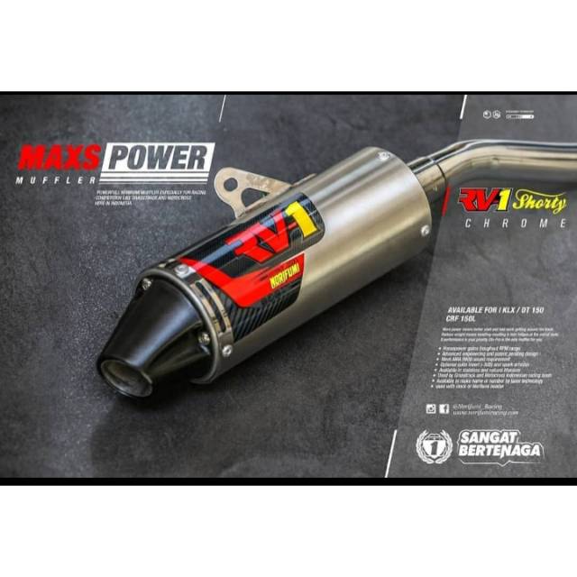 Knalpot norifumi Original Rv 1 shorty klx 150 crf 150 l