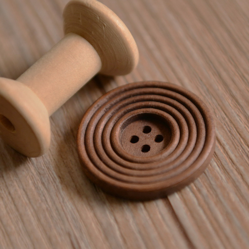 oversized wooden buttons