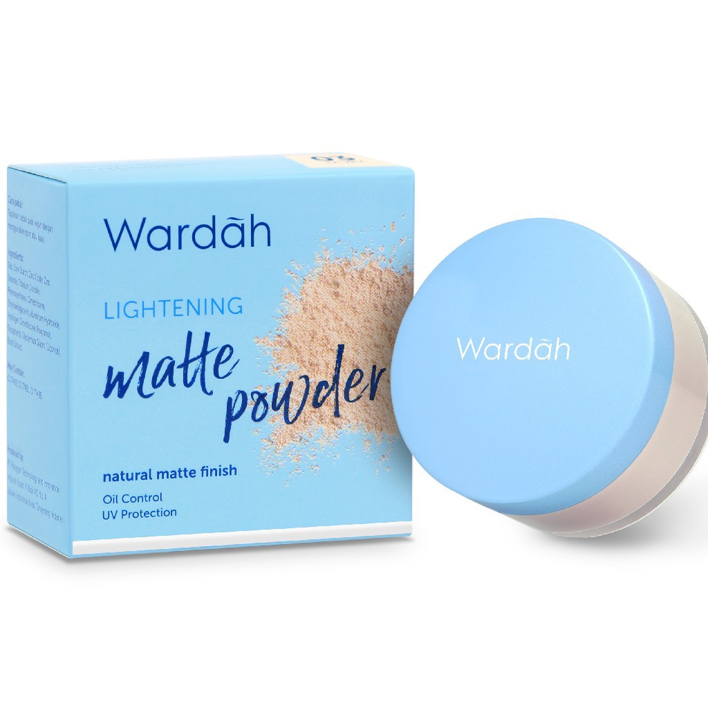 Wardah lightening matte powder 20g/wardah lightening/bedak tabur wardah