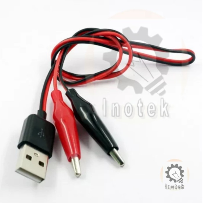 Kabel USB Capit Buaya - Klem Buaya-USB Power Supply Multi Tester