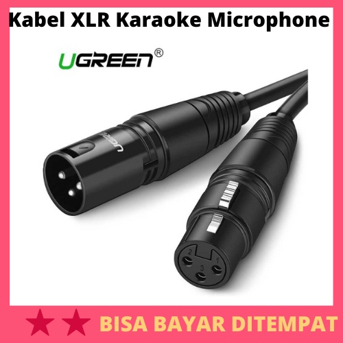 Kabel XLR Karaoke Microphone / Kabel Cable Sambung Sambungan Mic Mik Mikrofon Microphone Karaoke Fok
