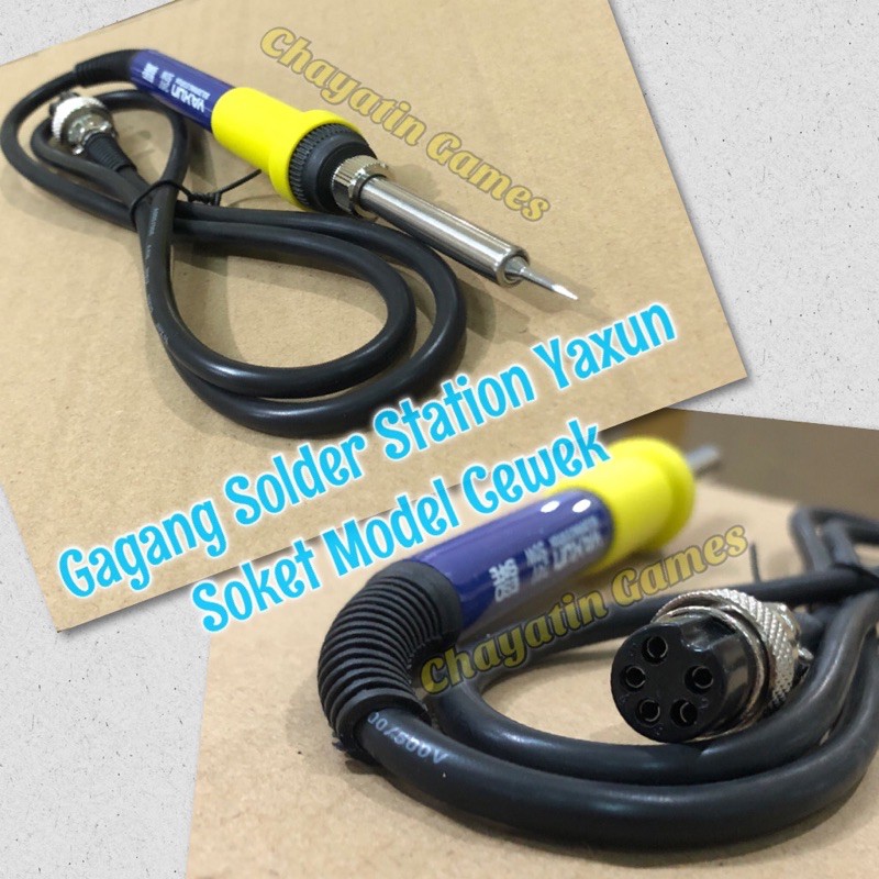 Gagang Solder Station Original Merk Yaxun Model Soket Cewek Sesuai Foto