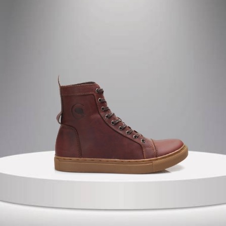 Khafra Brown | Sepatu Vintage Klasik High Hi Pria/Cowok/Men Boots Original Footwear | FORIND Greata