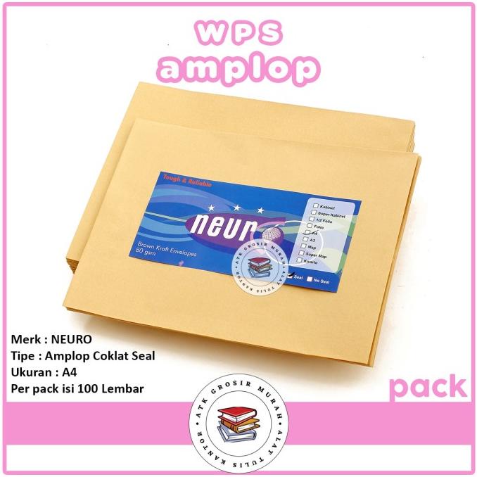 

Amplop Coklat Ukuran A4 Neuro ( 30 x 22 cm ) SEAL