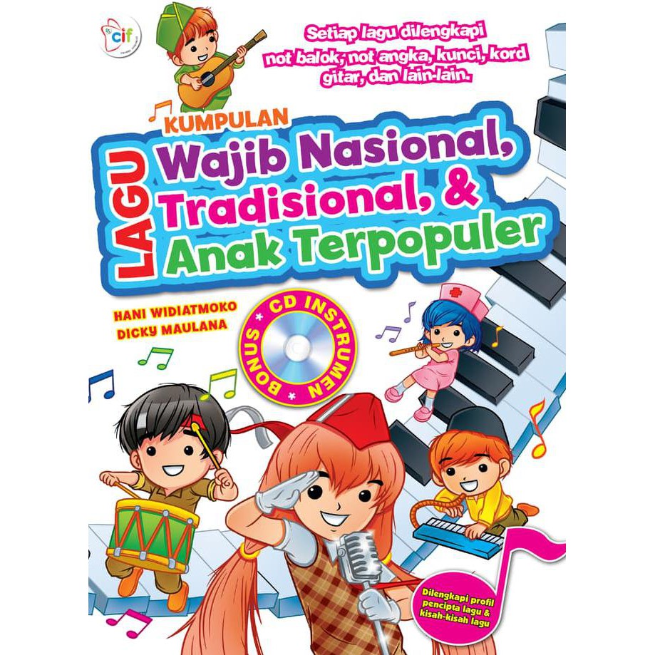 Buku Kumpulan Lagu Wajib Nasional Tradisional Anak Terpopuler Cd Bawahan Shopee Indonesia