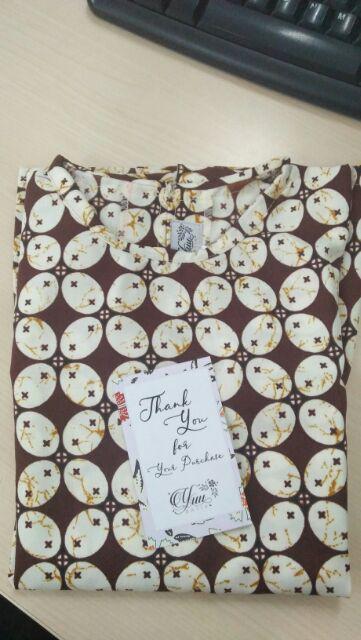 Batik Teddy Bear Kawung Coklat