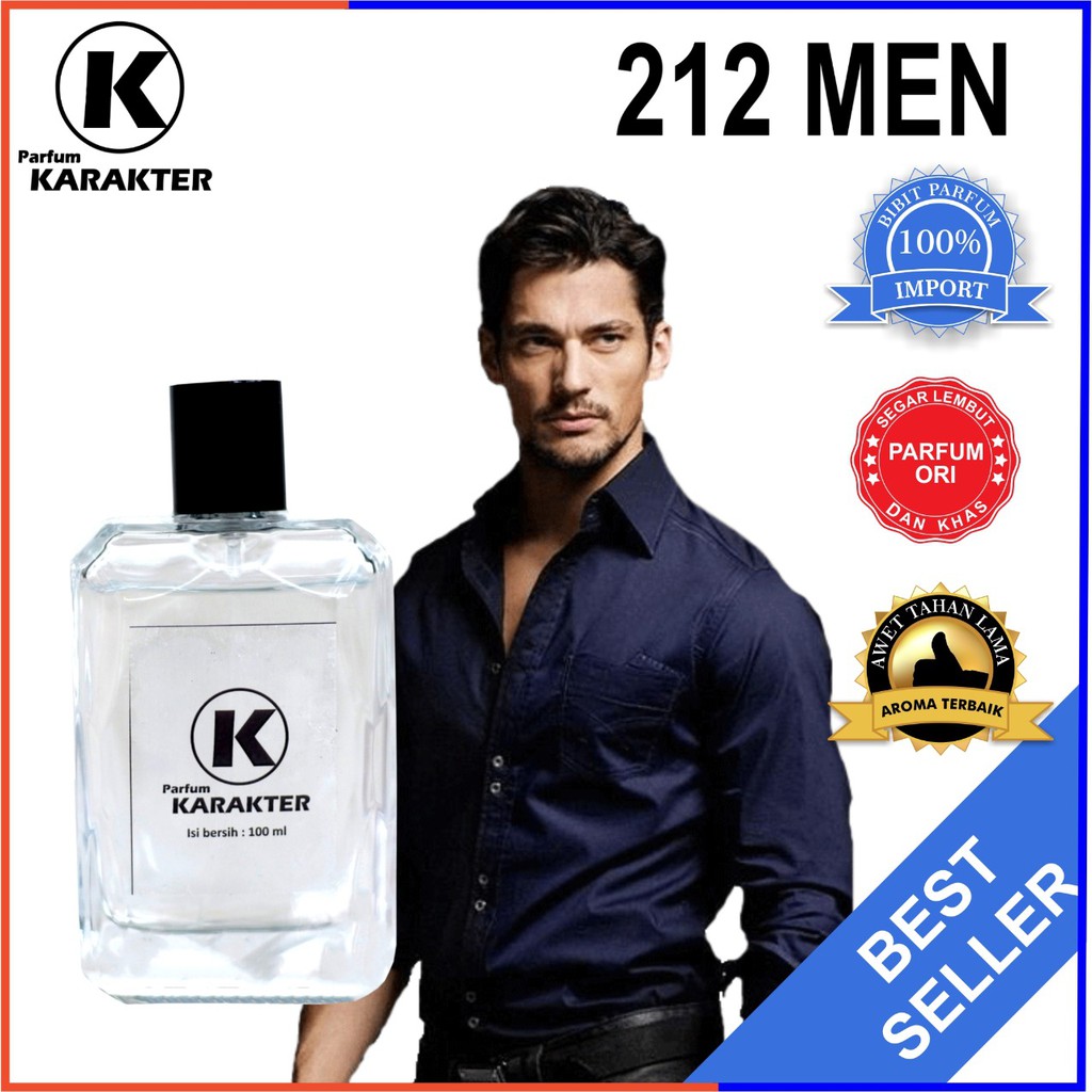 Bisa Cod | Parfum Cowok 212 Men  Bibit Parfum Impott Wangi &amp; Tahan Lama  Kemasan 100ml