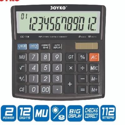 

Paling Bagus|SQ28|Kalkulator CC-11A 12 Digit Joyko