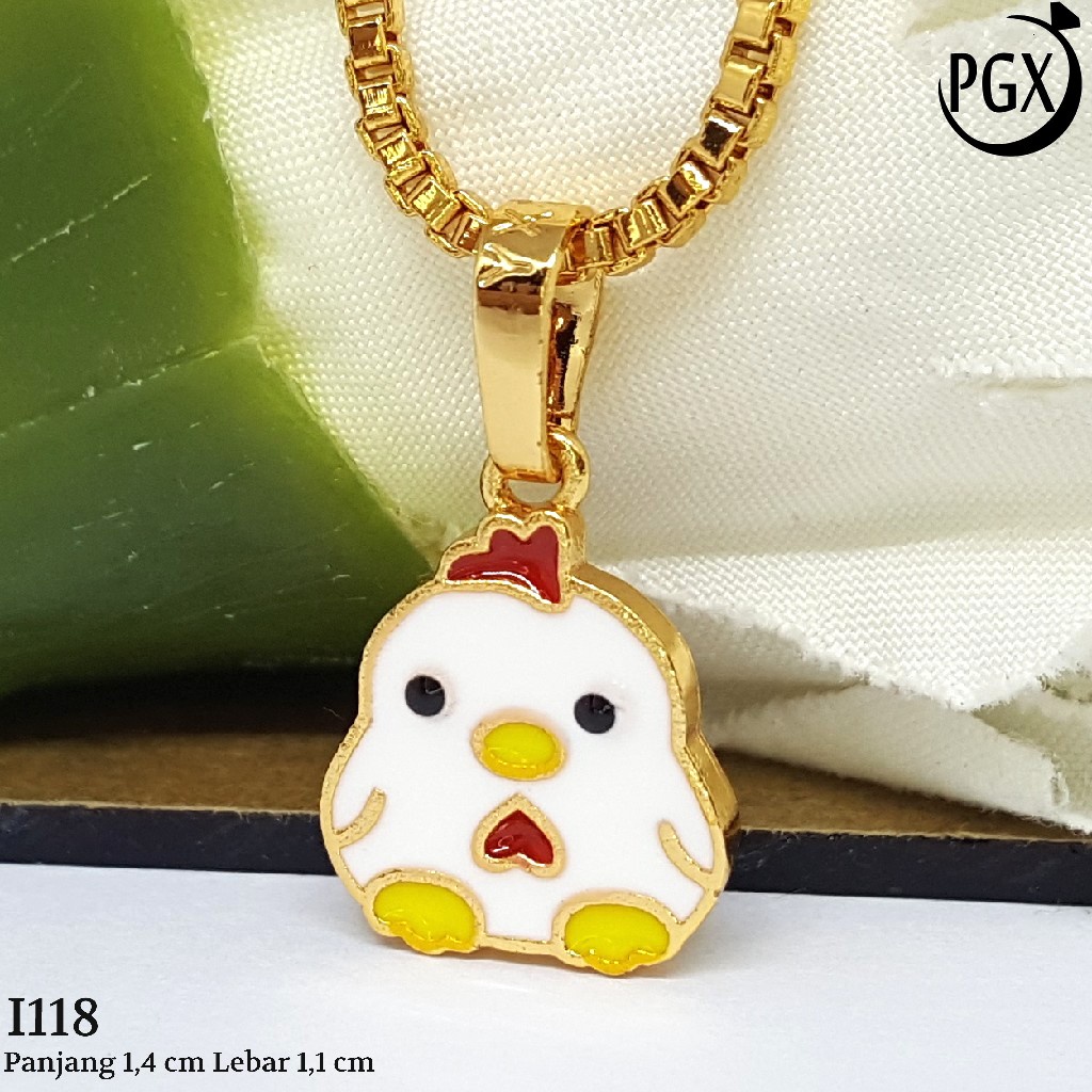 PGX Liontin Kalung Xuping Wanita Perhiasan Lapis Emas Aksesoris Fashion - I118