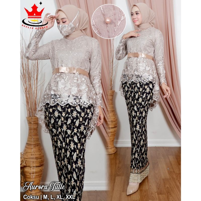 (COD) Setelan Kebaya Modern Tille Aurora Kebaya Kondangan Kebaya Murah Terbaru hanania kebaya