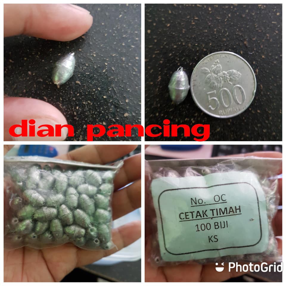 Timah OC 4 GRAM / Timah Pancing Termurah