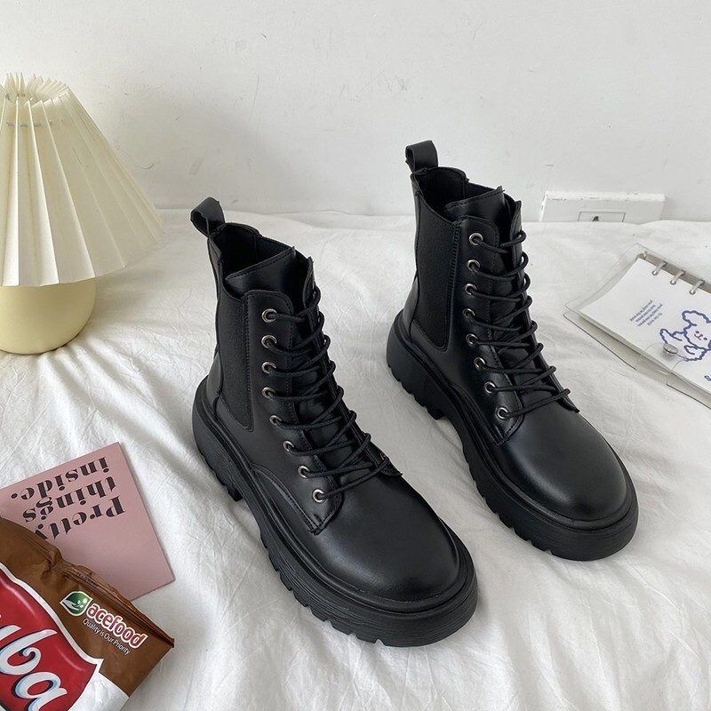 BT60 SEPATU BOOTS IMPORT PRIA WANITA KOREA BTS BRITISH MARTIN INGGRIS VELVET