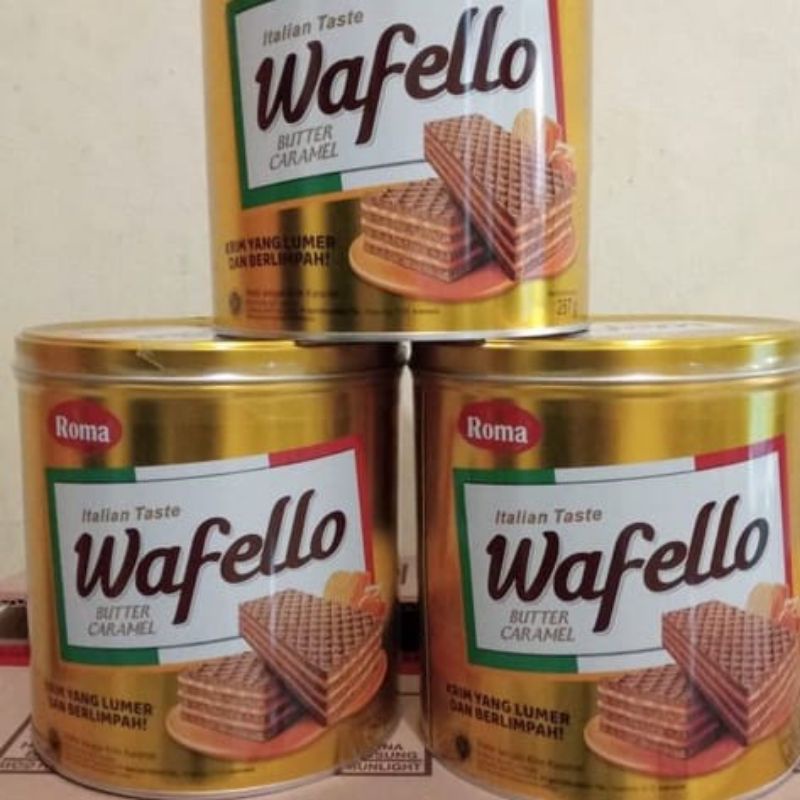 

ROMA WAFELLO BUTTER CARAMEL KALENG