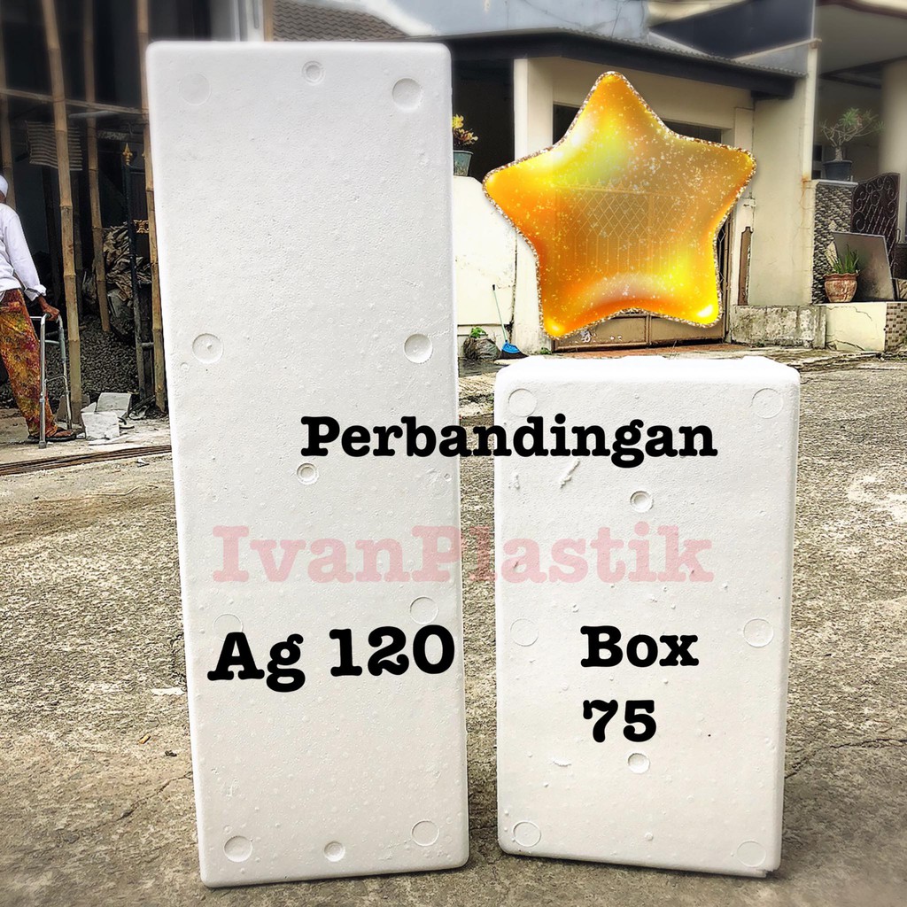 STYROFOAM AG 120 32cm BOX PANJANG KHUSUS GOJEK GRAB INSTANT